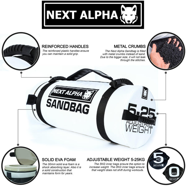 Next Alpha Workout Sandbag mit verstellbaren Gewichtstaschen